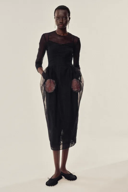 Stuffed Carnation Pocket Dress made by Simone Rocha