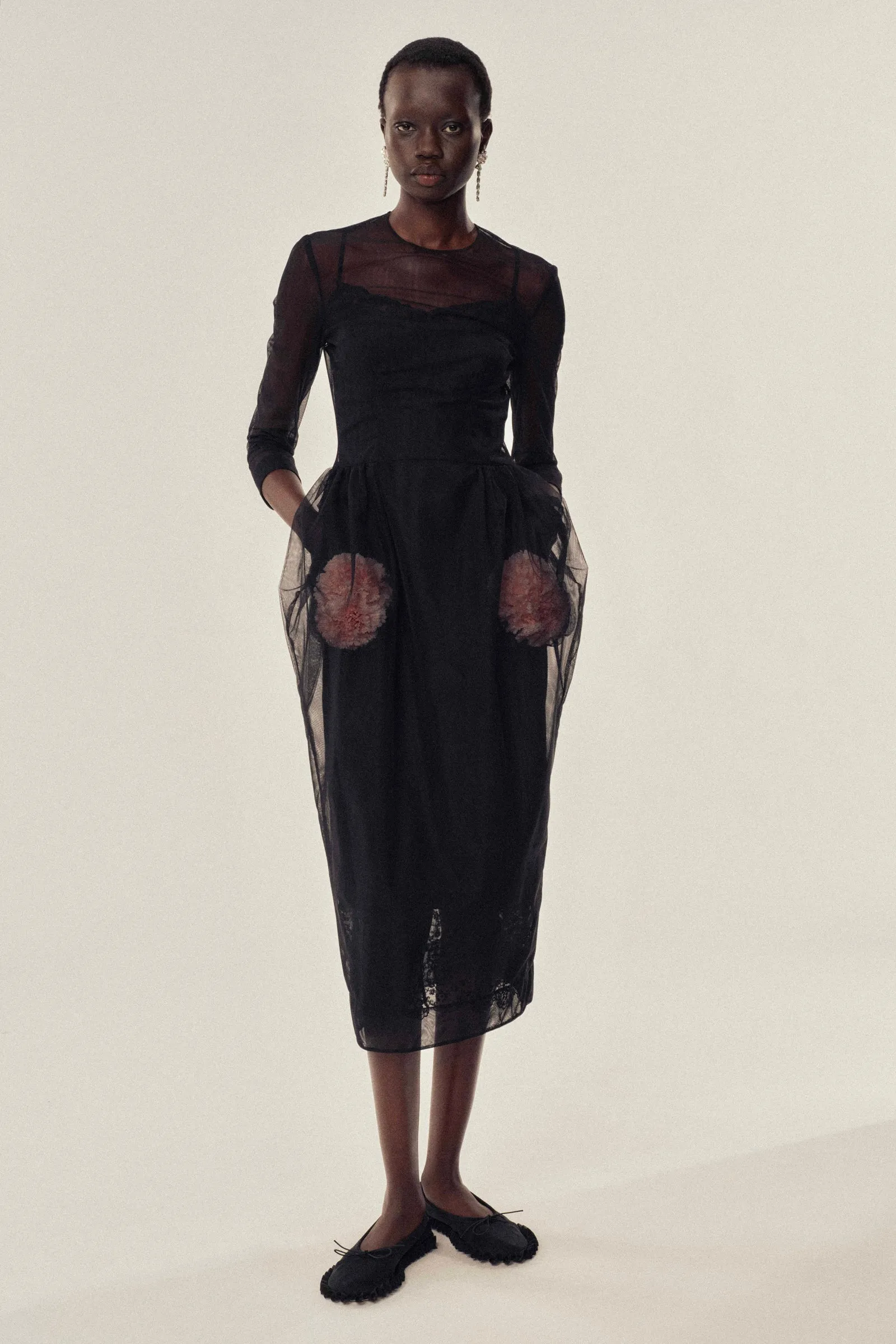 Stuffed Carnation Pocket Dress sold by Simone Rocha