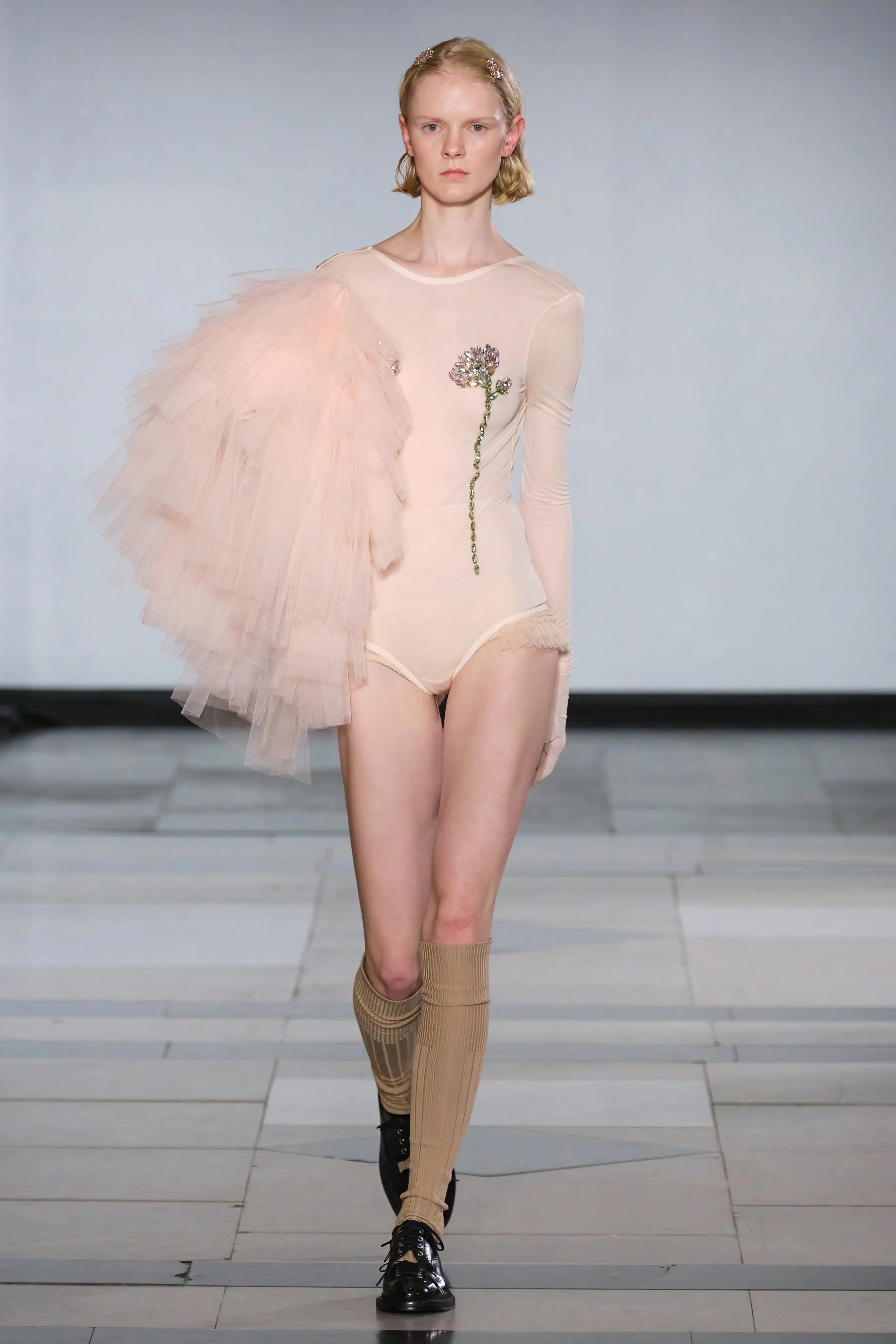 Embellished Double Carnation Mesh Top sold by Simone Rocha product image thumbnail 3