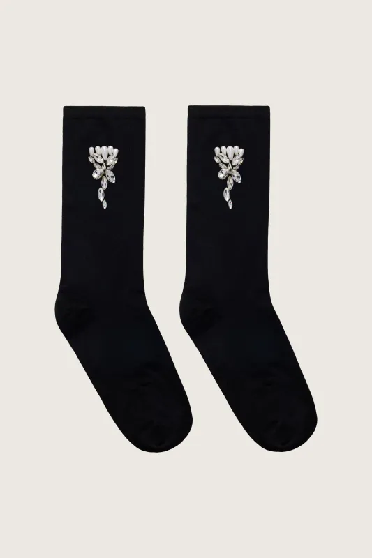 Embellished Flower Socks made by Simone Rocha