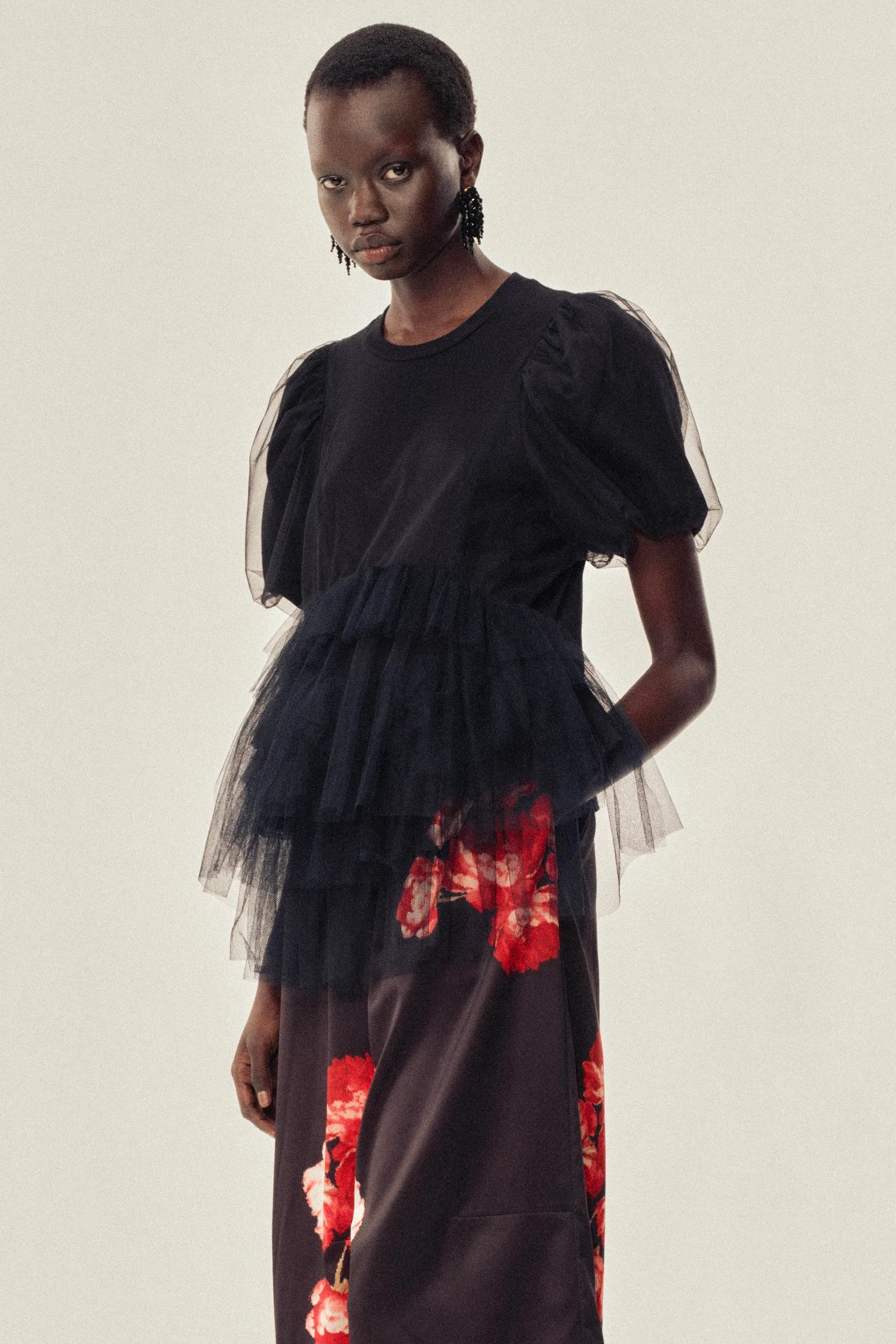 Cropped Ruffle Waist Trousers sold by Simone Rocha product image thumbnail 2