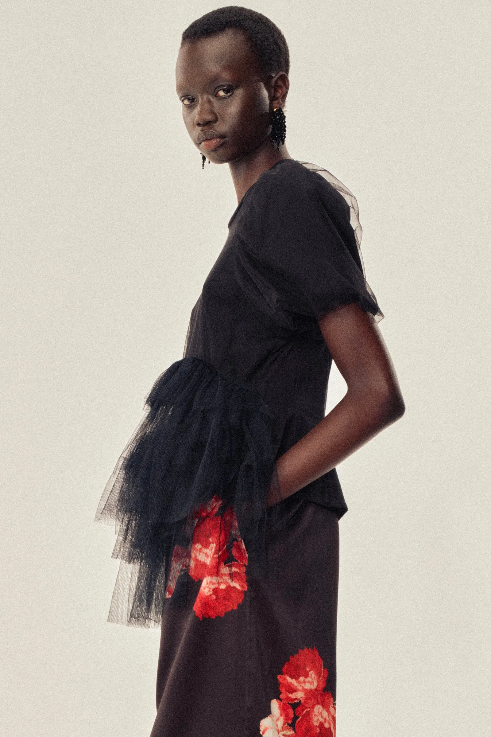 Cropped Ruffle Waist Trousers sold by Simone Rocha product image thumbnail 3