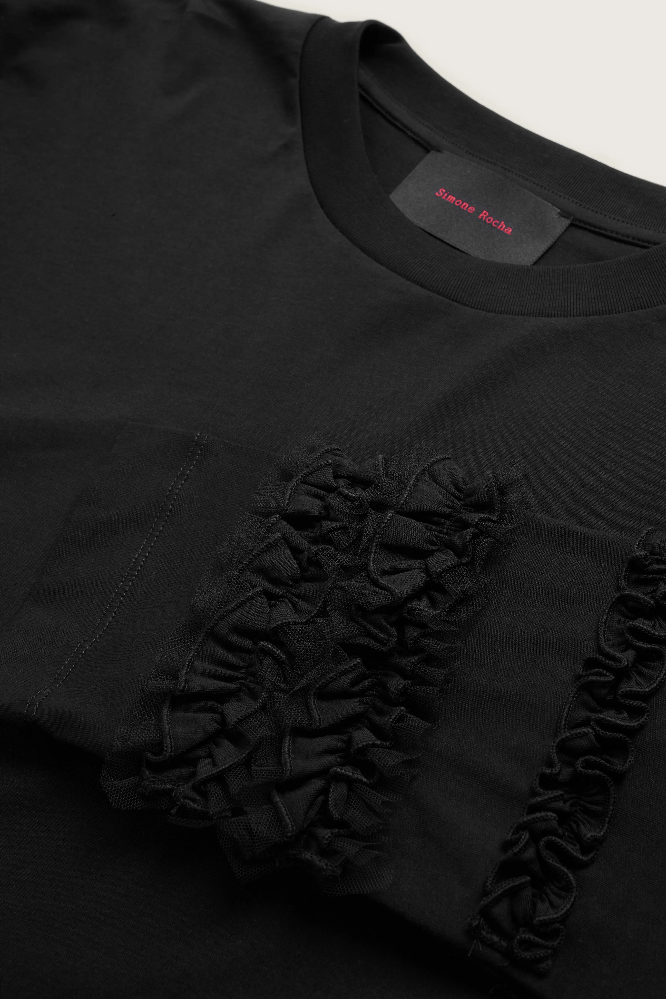 Ruffle Frill Long Sleeve T-Shirt sold by Simone Rocha product image thumbnail 2