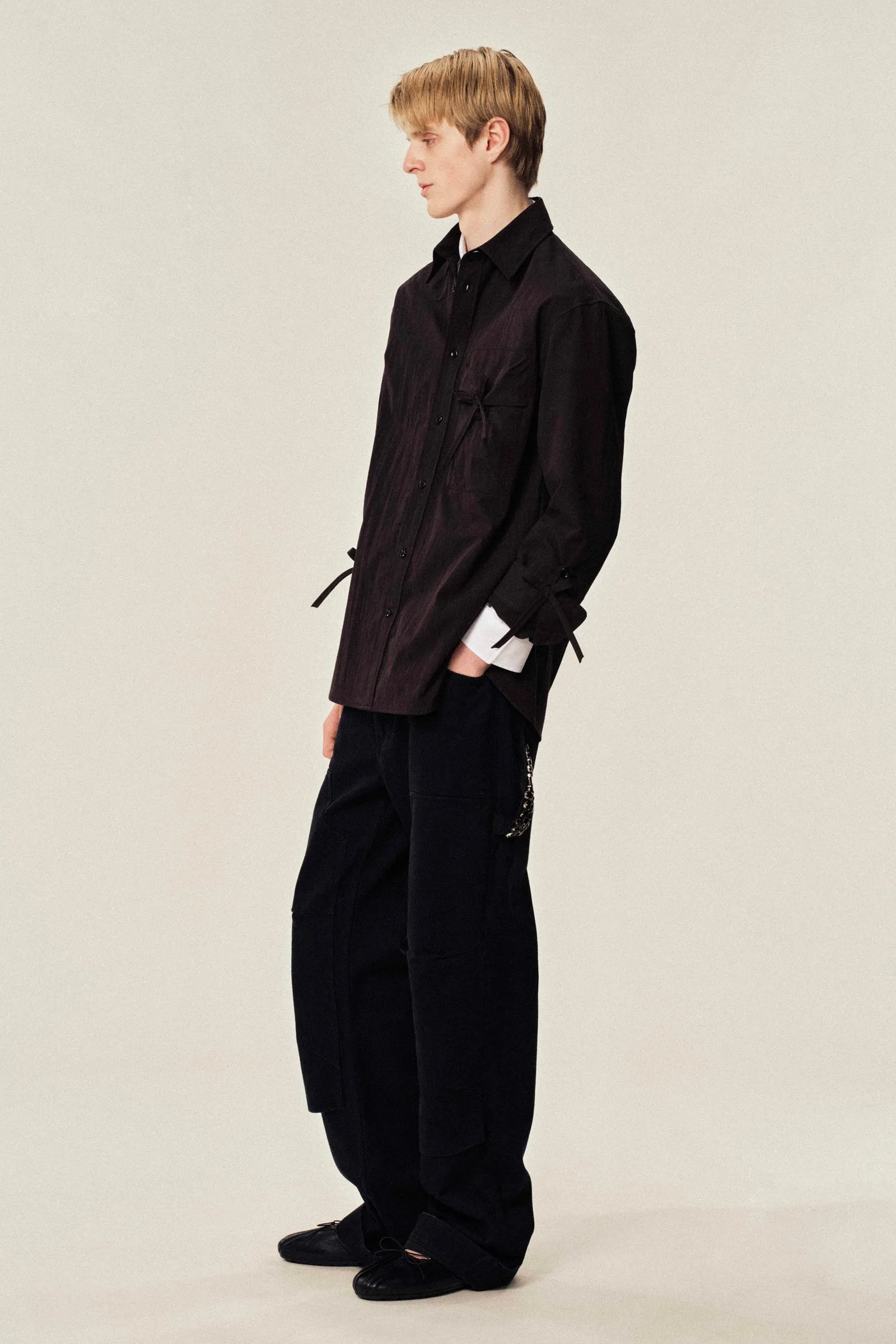 Bow Detail Workwear Shirt sold by Simone Rocha product image thumbnail 2