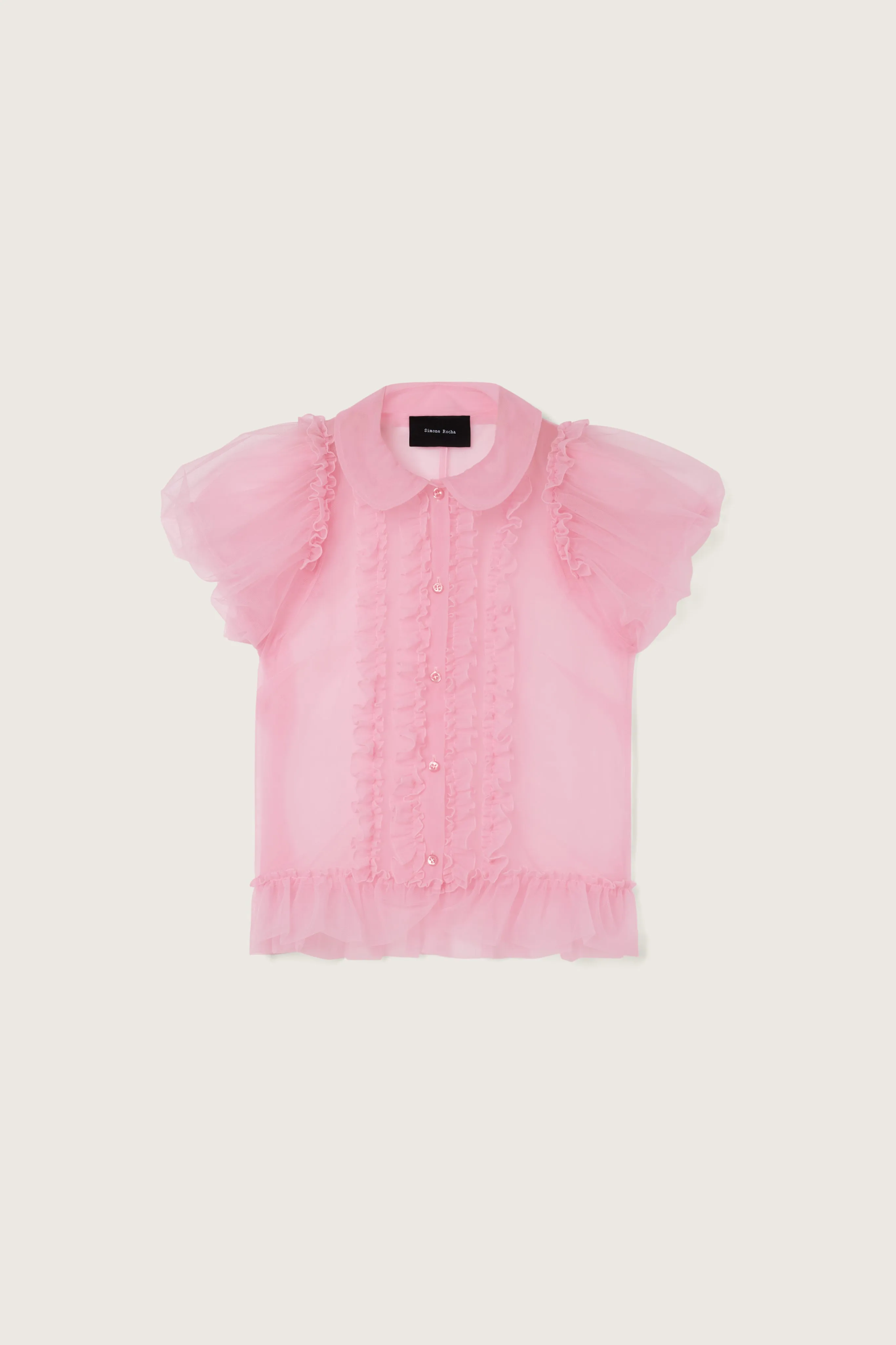 Cropped Ruffle Frill Shirt sold by Simone Rocha