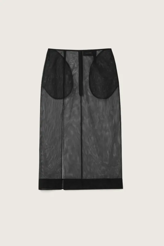 Sheer Slit Pencil Skirt made by Simone Rocha
