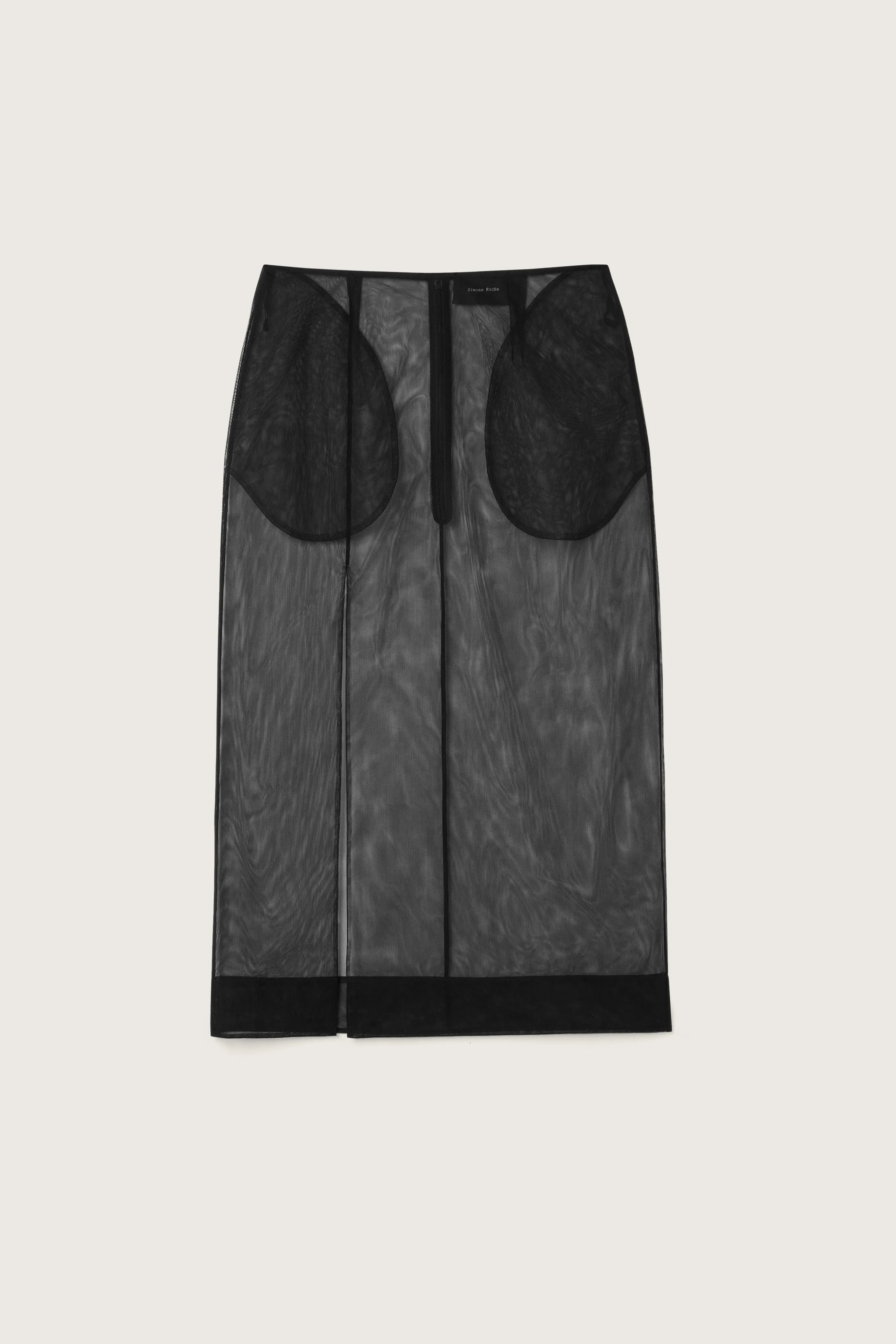 Sheer Slit Pencil Skirt sold by Simone Rocha