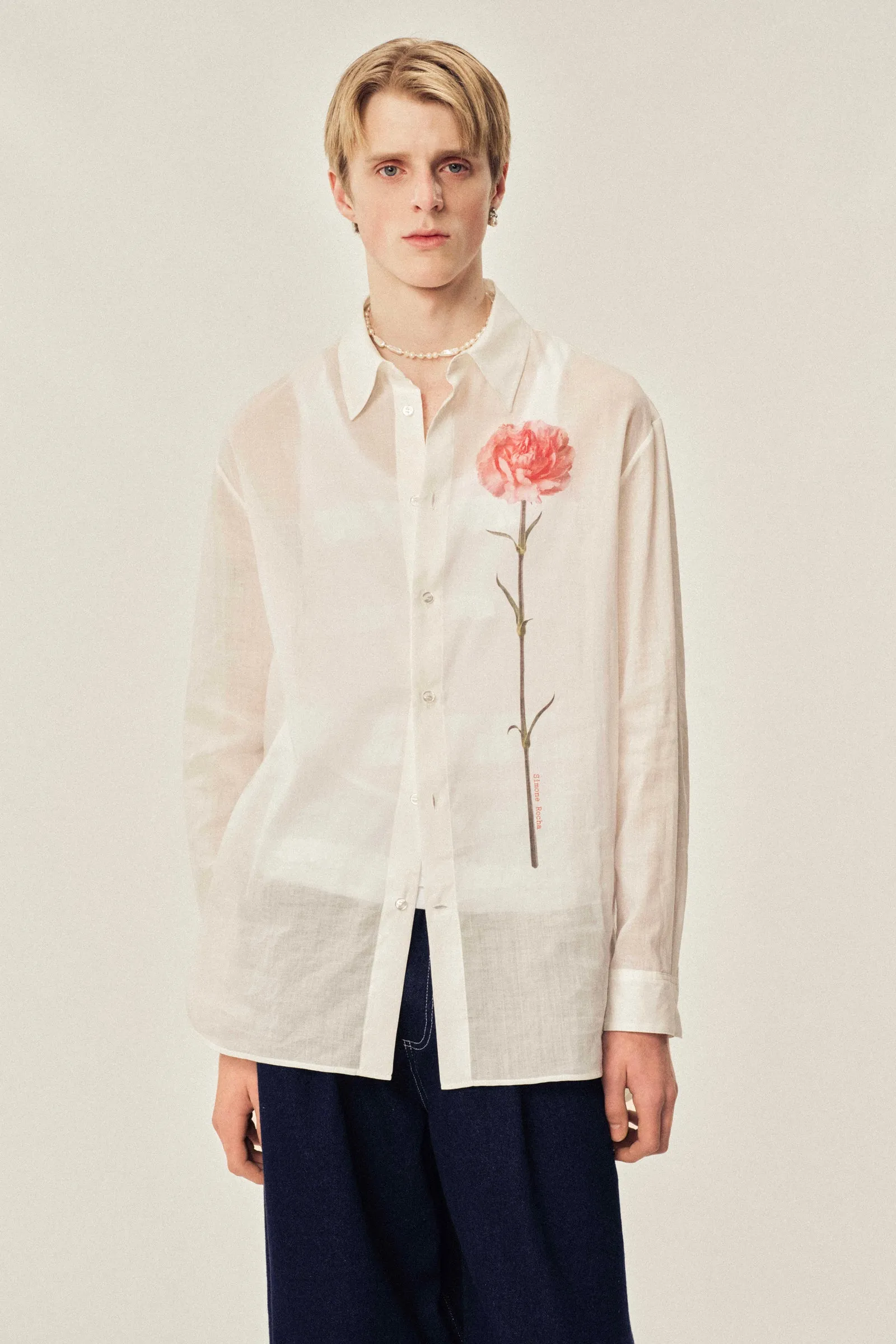 Carnation Easy Shirt sold by Simone Rocha