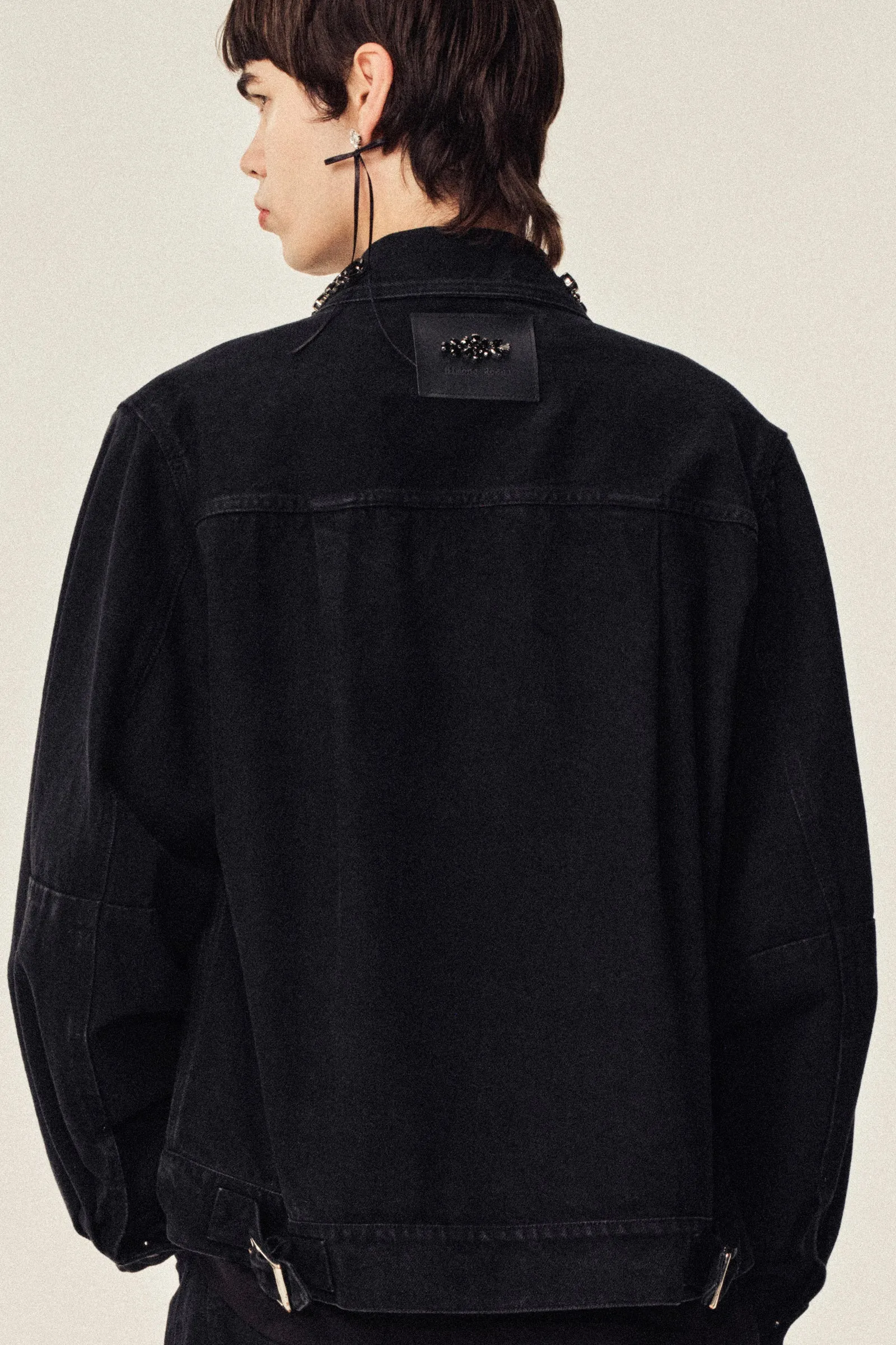 Embellished Denim Jacket sold by Simone Rocha product image thumbnail 3