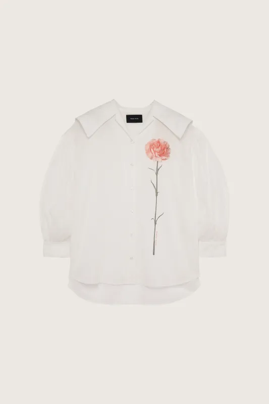 Carnation Sailor Collar Shirt made by Simone Rocha