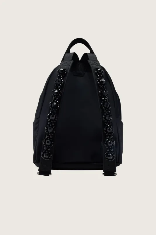 Beaded Utility Bow Backpack made by Simone Rocha