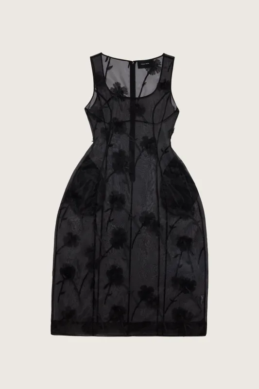 Sculpted Carnation Organza Dress sold by Simone Rocha