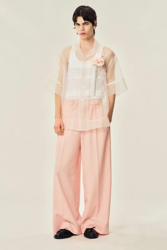 Carnation Pocket Boxy Shirt made by Simone Rocha