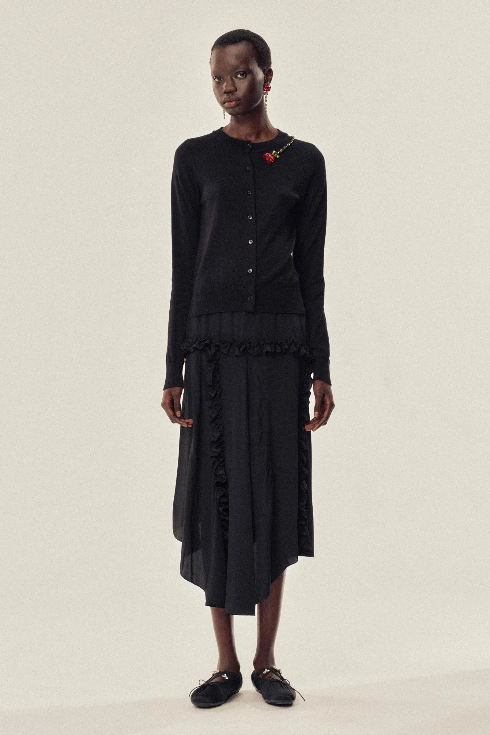 Ruffle Frill Multi-Seam Skirt sold by Simone Rocha