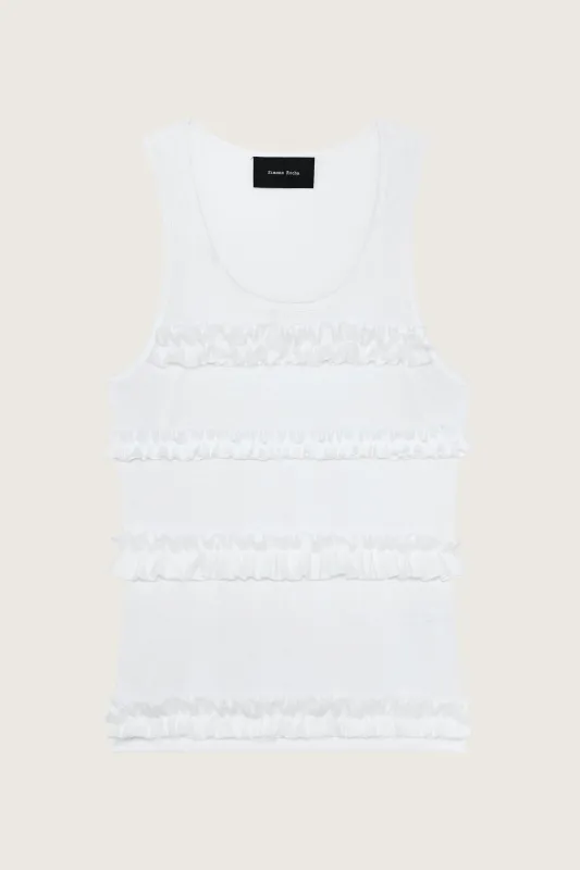 Ruffle Frill Tank Top sold by Simone Rocha
