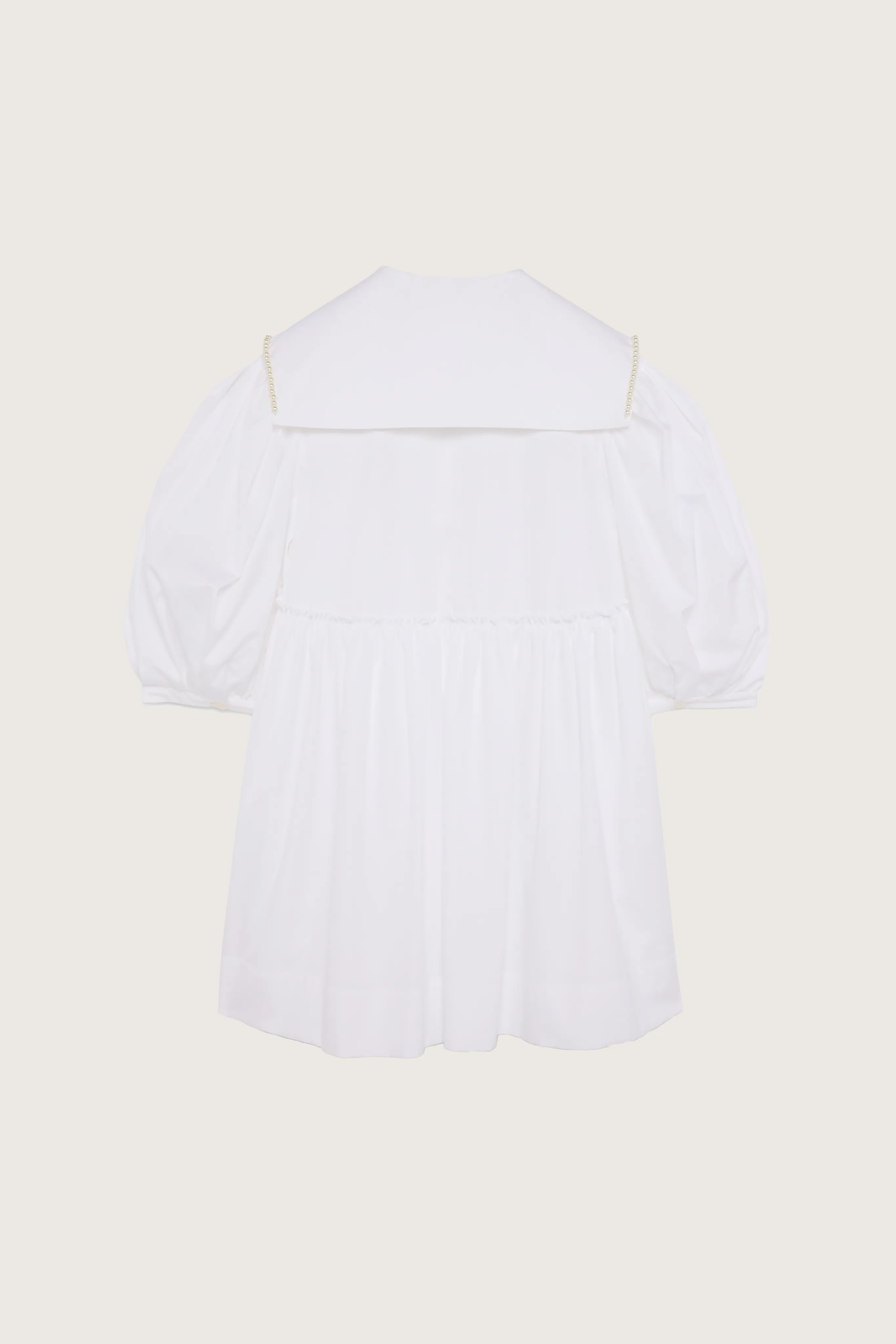 Beaded Sailor Collar Shirt Dress sold by Simone Rocha product image thumbnail 2