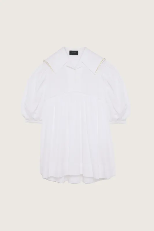 Beaded Sailor Collar Shirt Dress sold by Simone Rocha