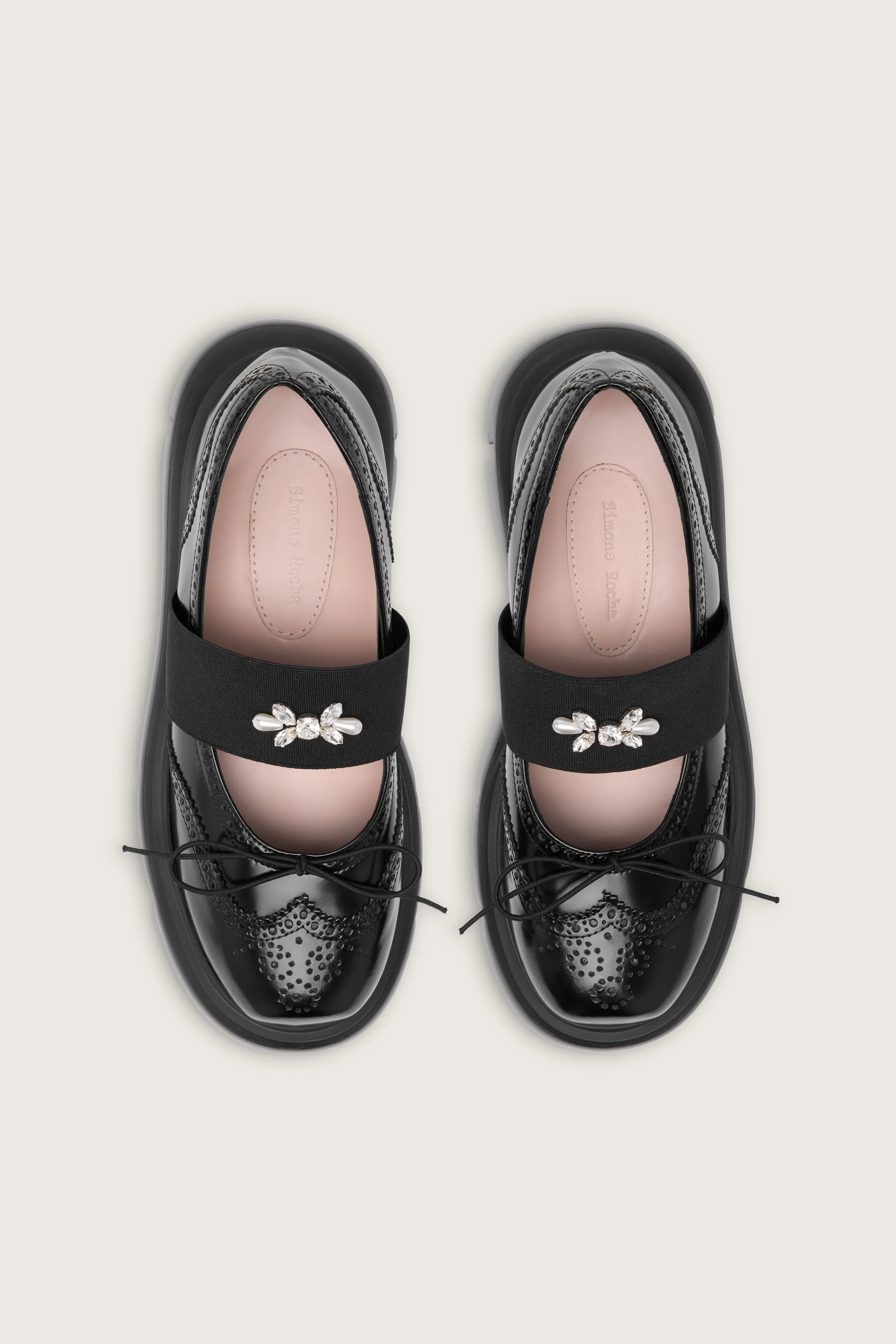 Embellished Platform Ballet Brogues sold by Simone Rocha product image thumbnail 3