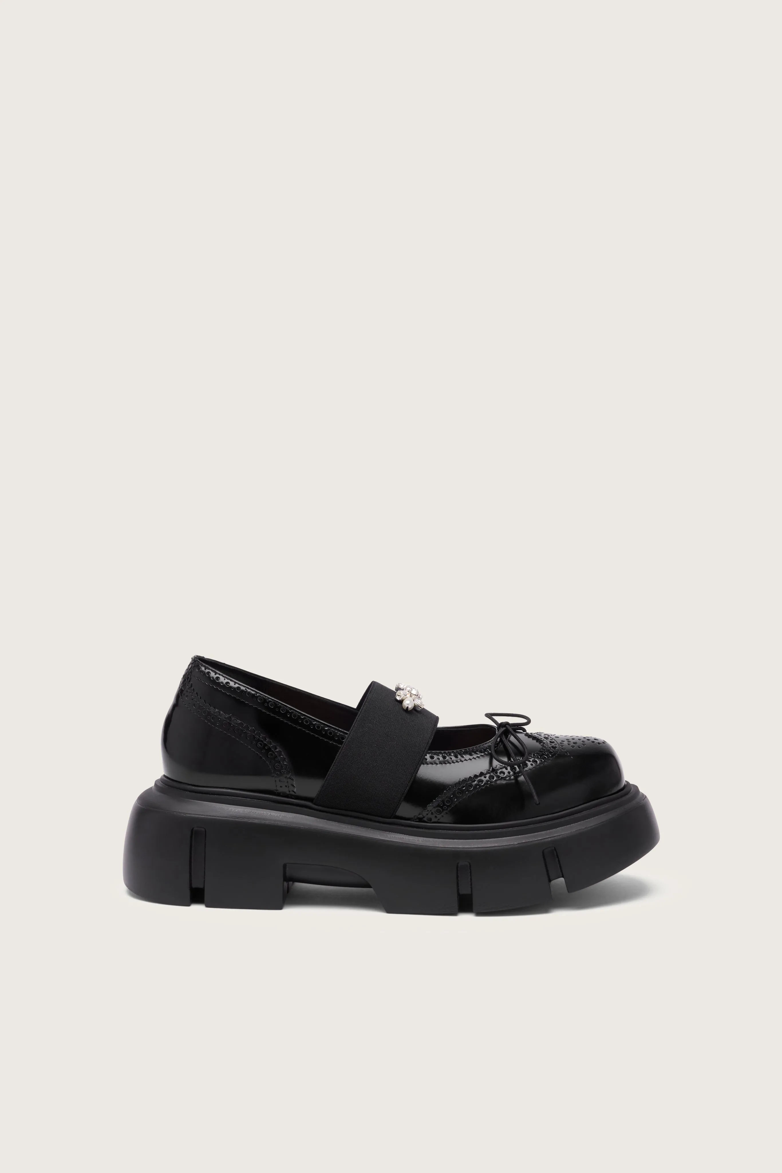 Embellished Platform Ballet Brogues sold by Simone Rocha