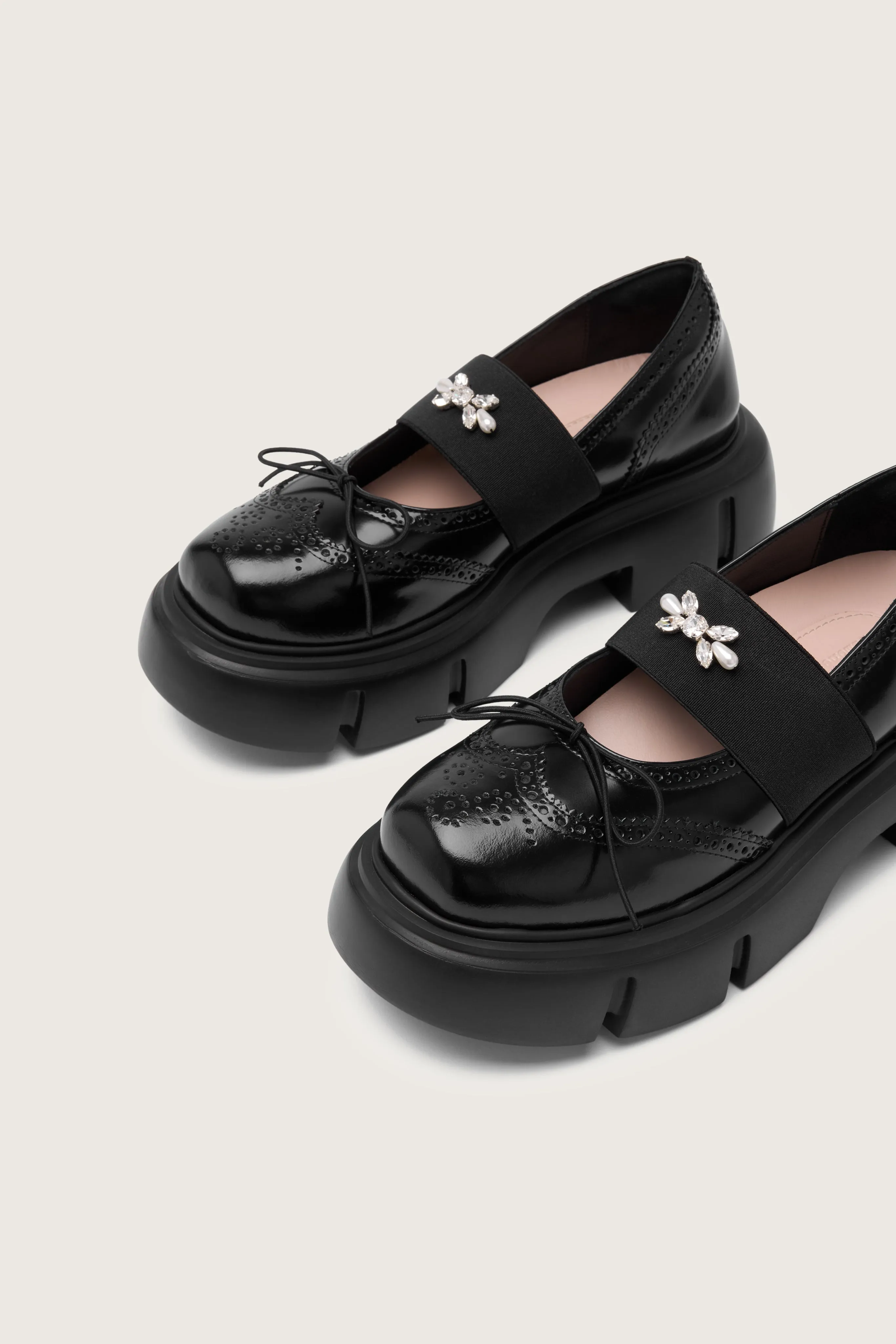 Embellished Platform Ballet Brogues sold by Simone Rocha product image thumbnail 2