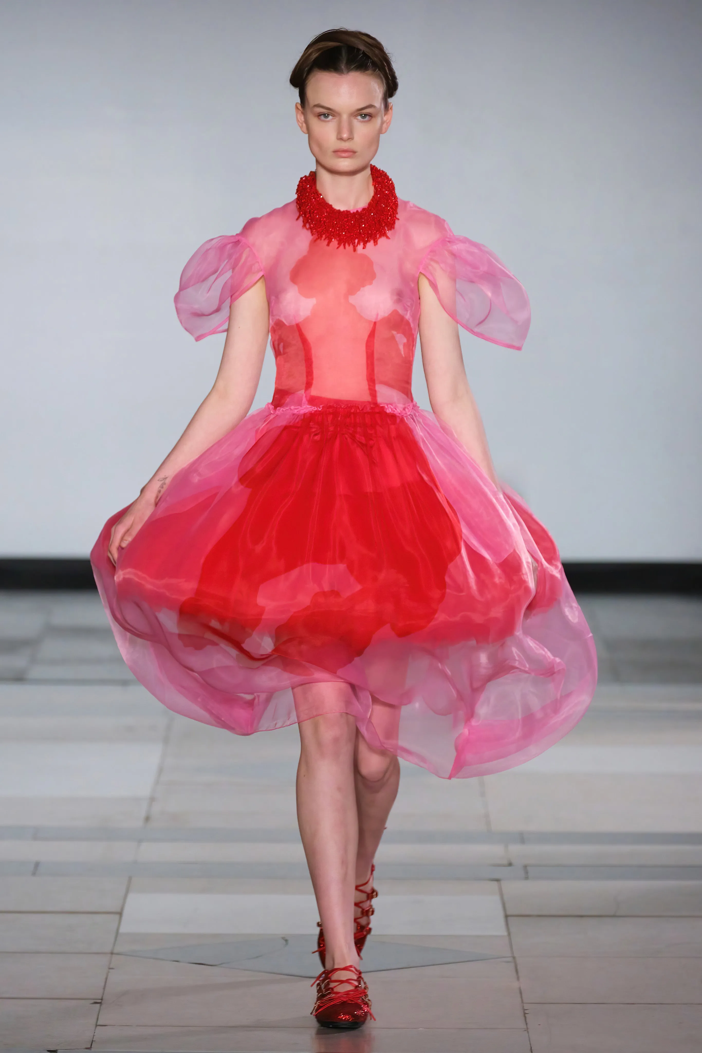 Petal Sleeve Dancing Organza Dress sold by Simone Rocha product image thumbnail 5
