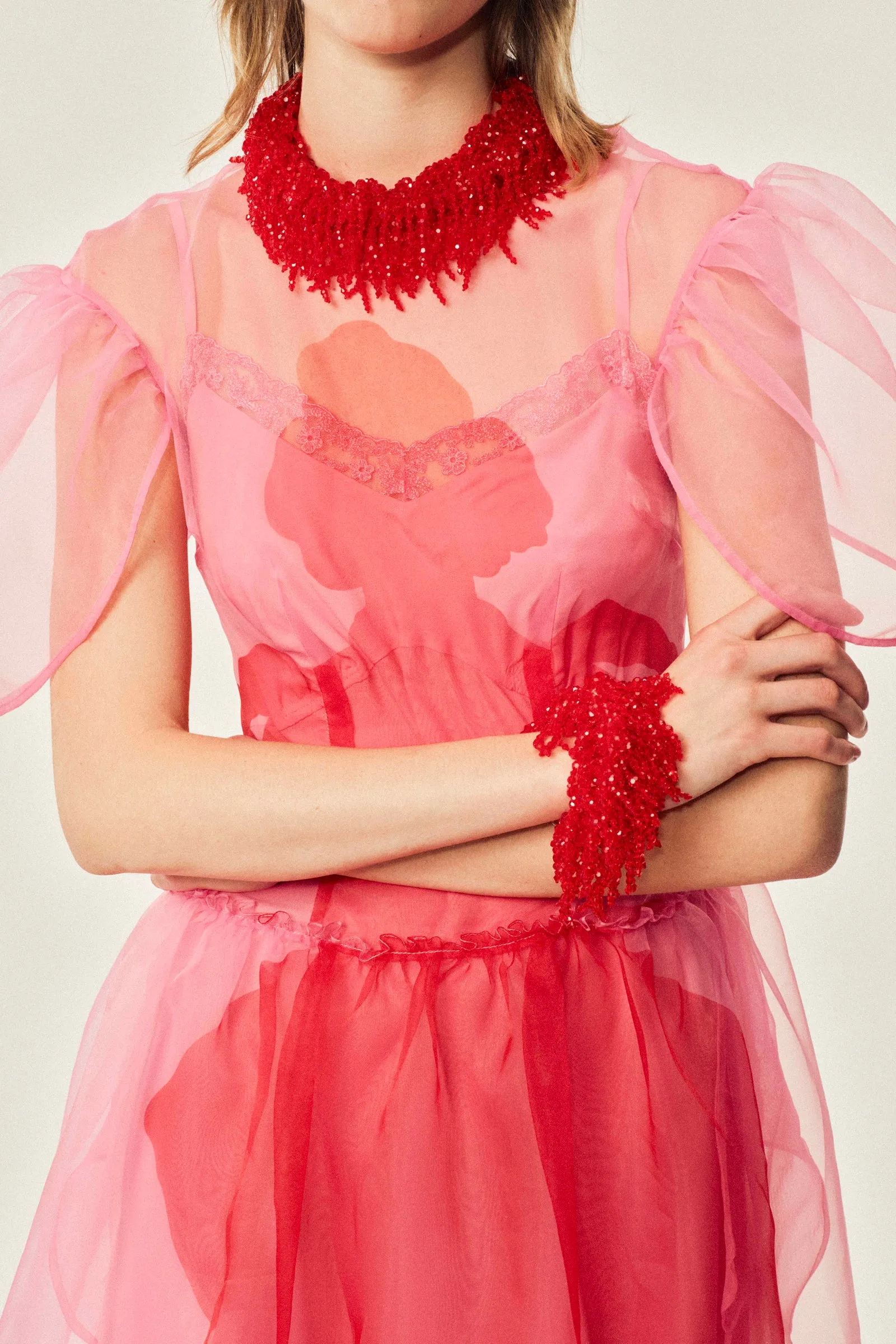 Petal Sleeve Dancing Organza Dress sold by Simone Rocha product image thumbnail 4