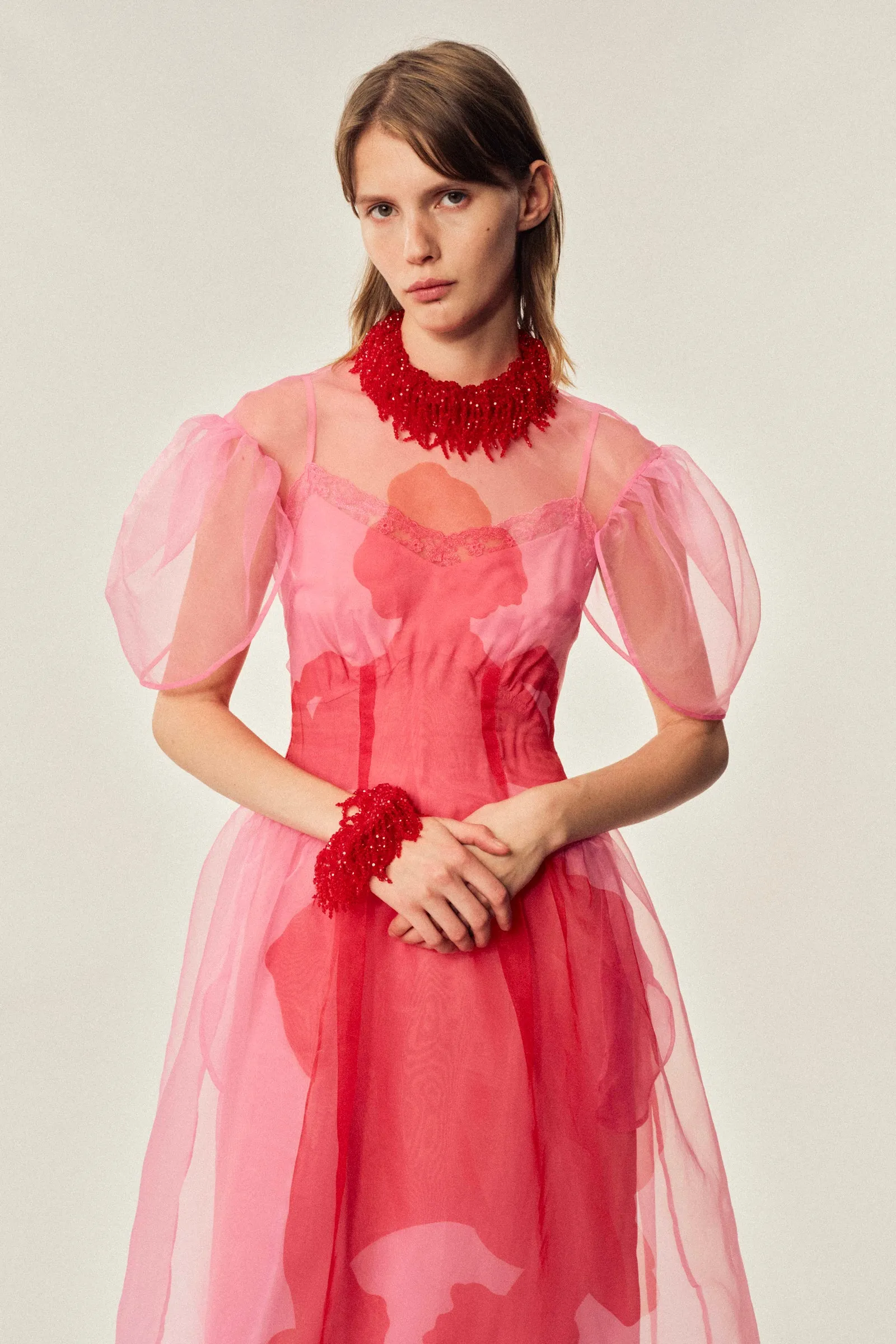 Petal Sleeve Dancing Organza Dress sold by Simone Rocha product image thumbnail 3