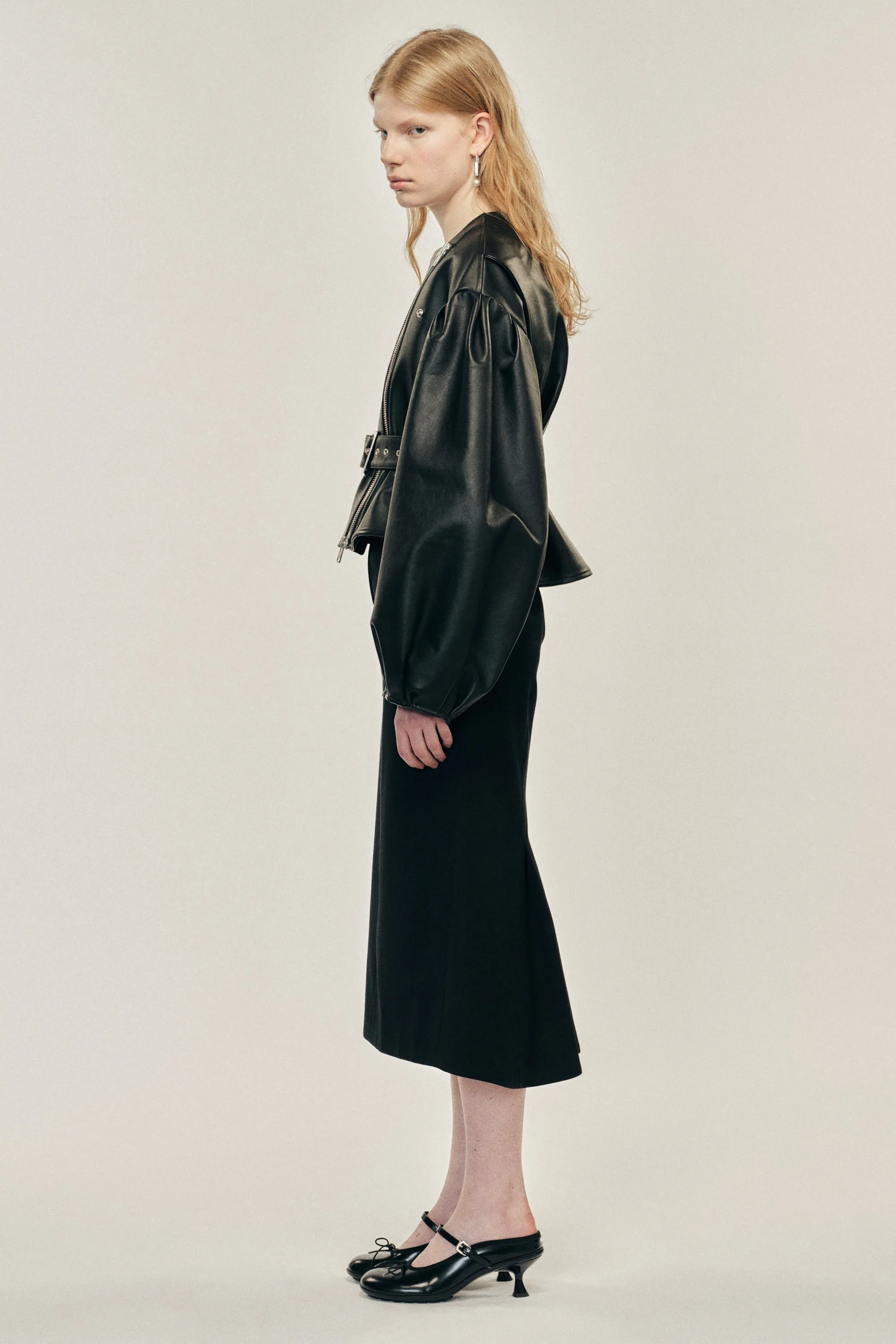 Multi Belt Loop Kick Back Skirt sold by Simone Rocha product image thumbnail 2