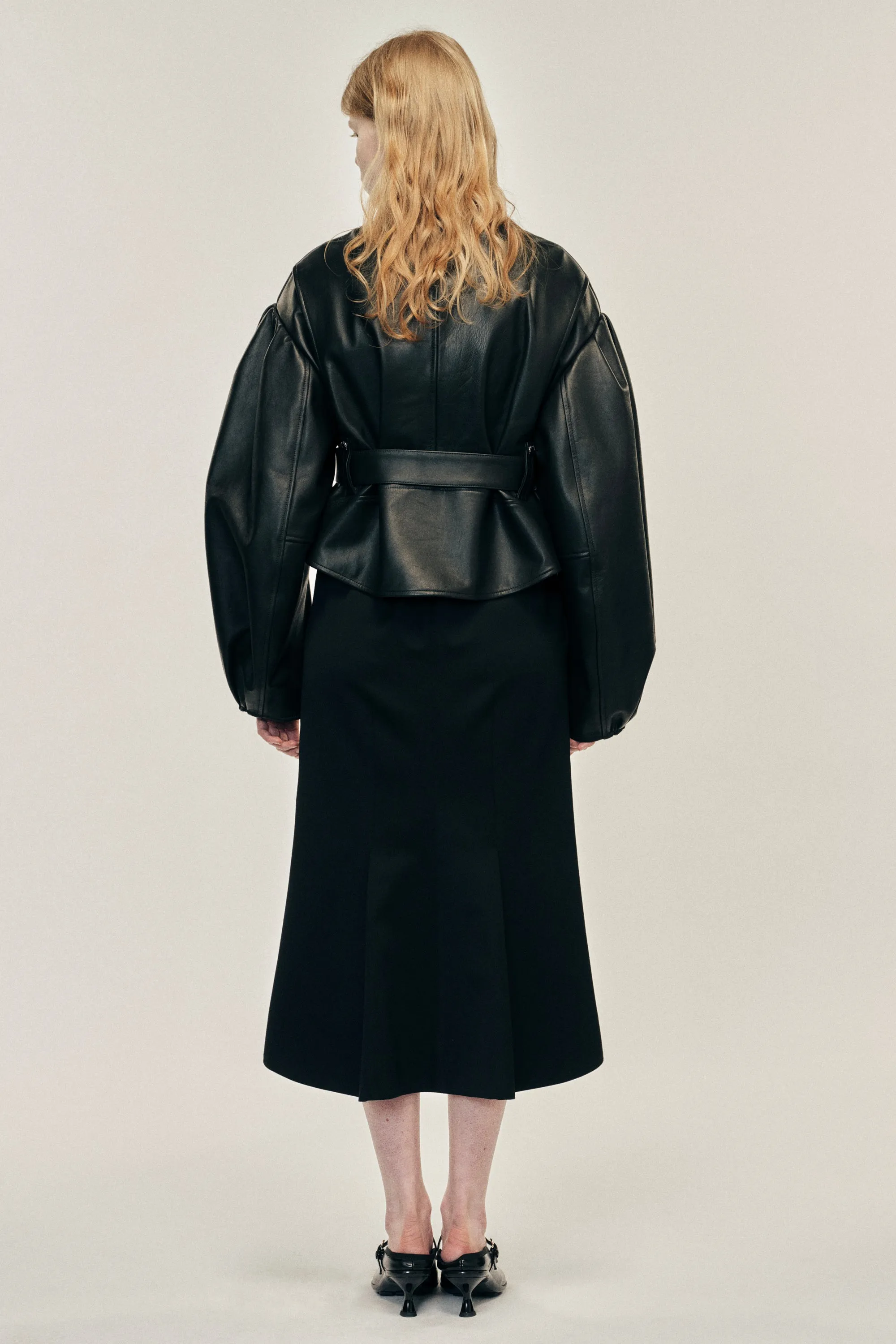 Multi Belt Loop Kick Back Skirt sold by Simone Rocha product image thumbnail 3