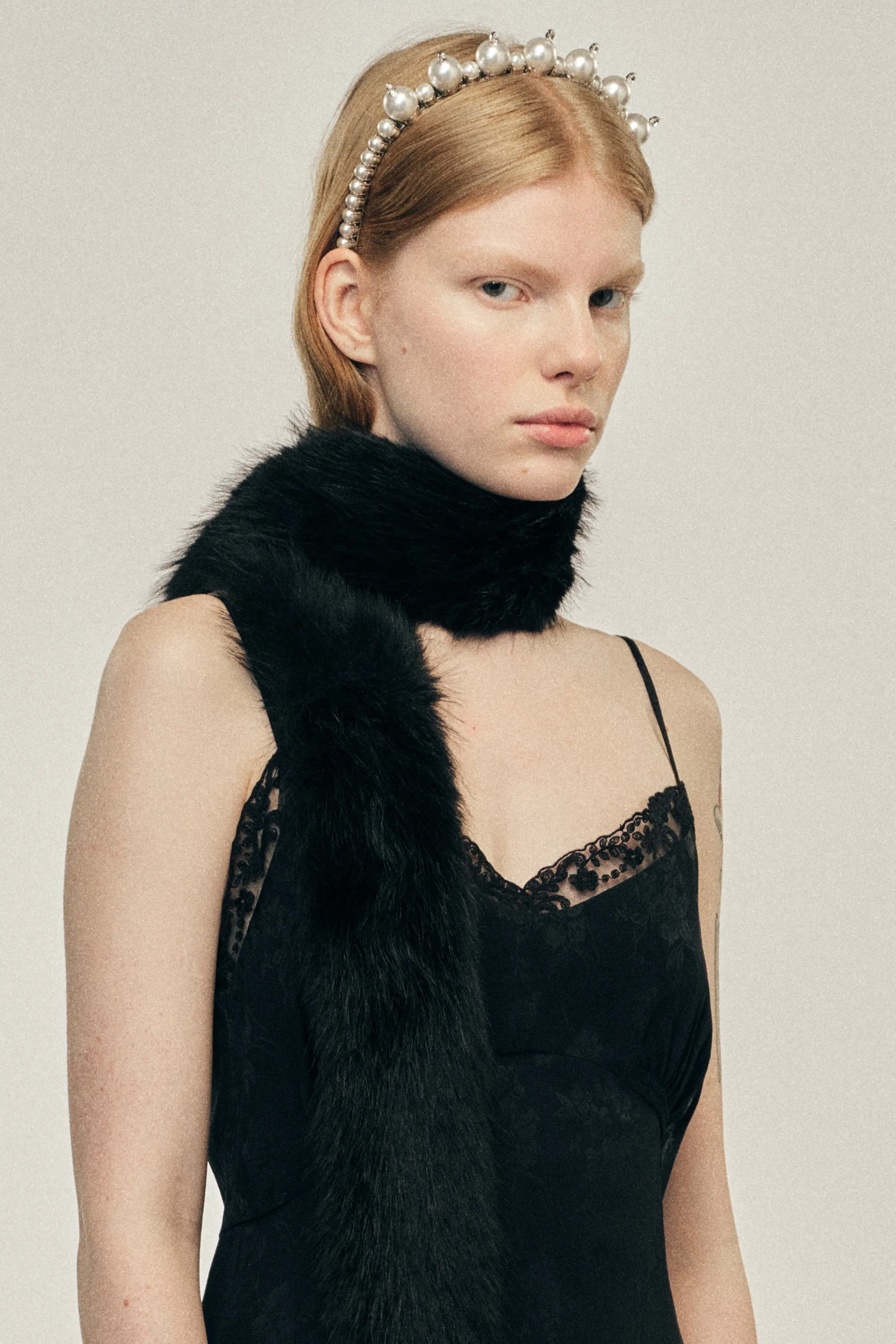 Slim Faux Fur Scarf sold by Simone Rocha product image thumbnail 2