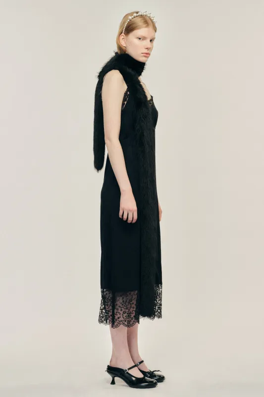 Slim Faux Fur Scarf sold by Simone Rocha