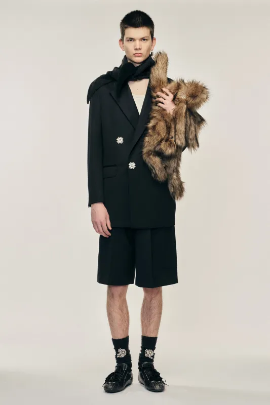 Double Breasted Pearl Button Jacket sold by Simone Rocha