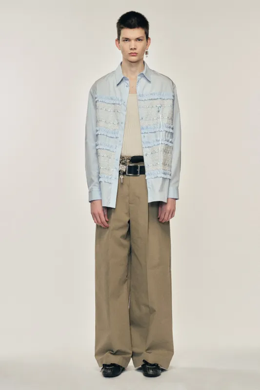 Lace Ribbon Trim Easy Shirt sold by Simone Rocha