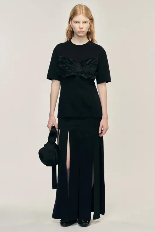 Patchwork Frill Bust Detail T-Shirt sold by Simone Rocha
