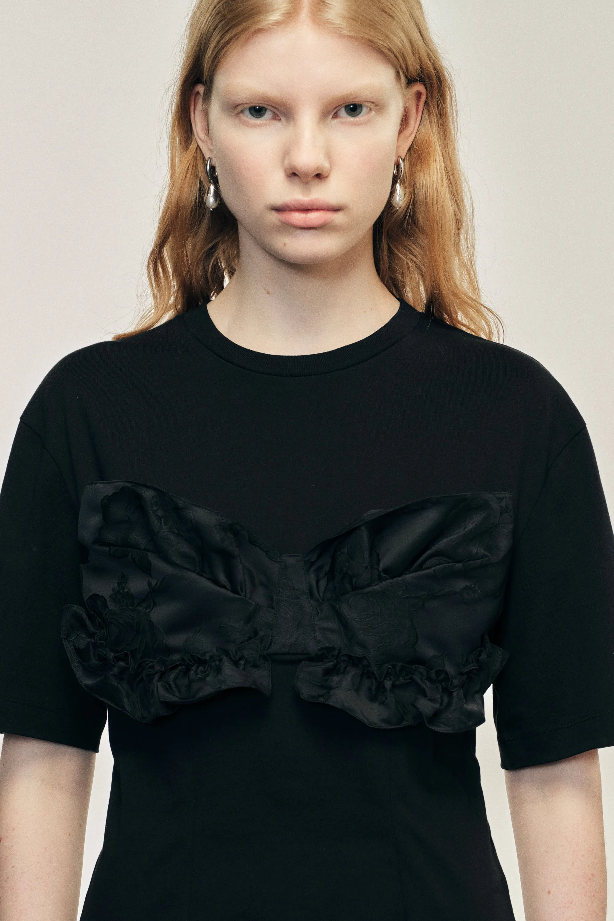 Patchwork Frill Bust Detail T-Shirt sold by Simone Rocha product image thumbnail 3