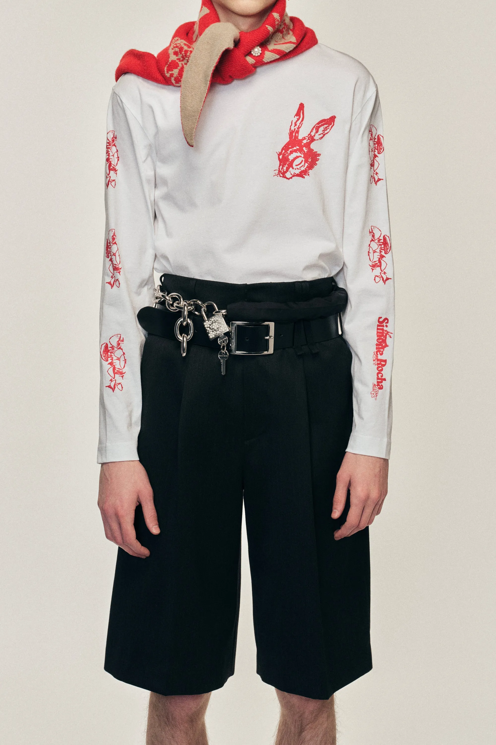 Wide Leg Multi Belt Loop Shorts sold by Simone Rocha product image thumbnail 3