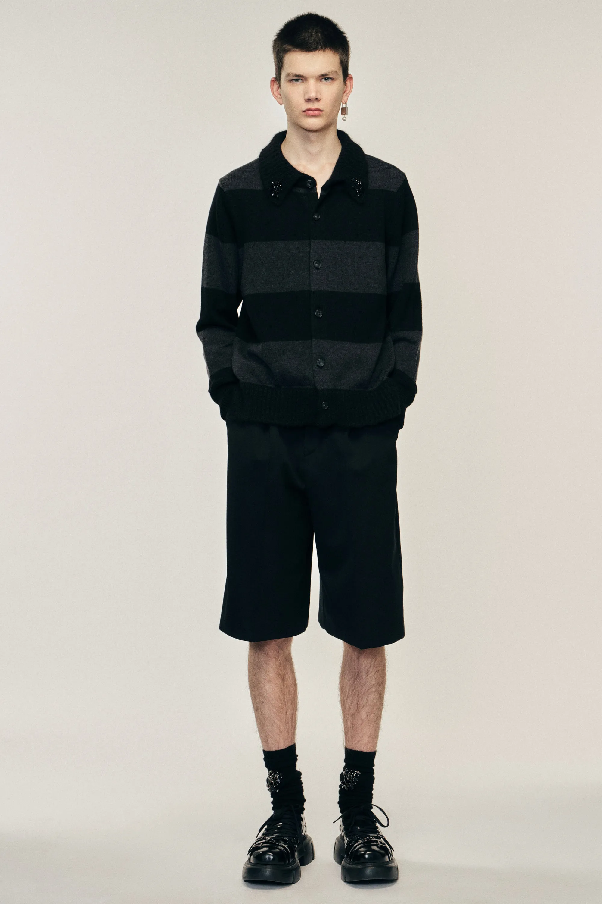 Wide Leg Multi Belt Loop Shorts sold by Simone Rocha