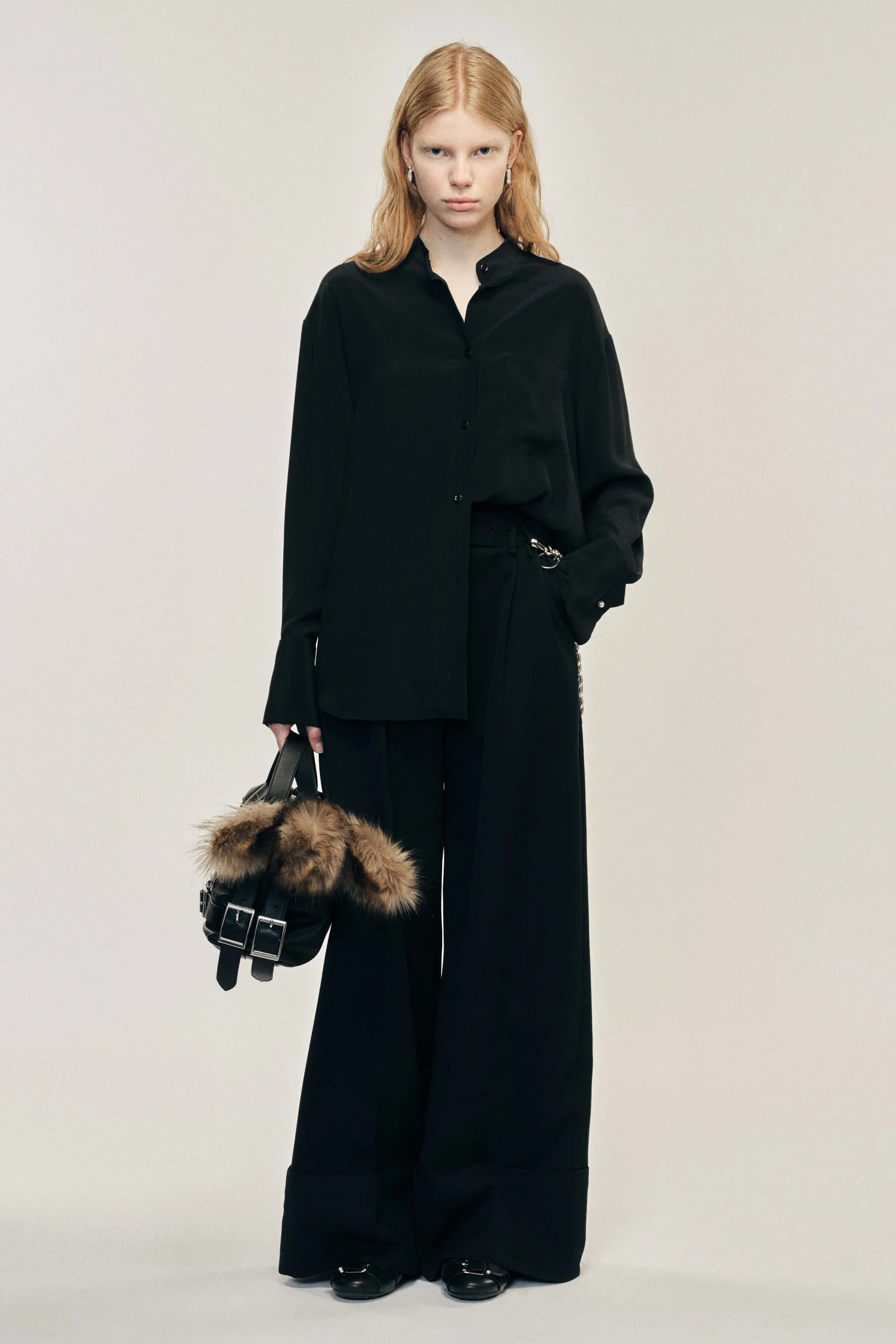 Multi Belt Loop Wide Leg Trousers sold by Simone Rocha