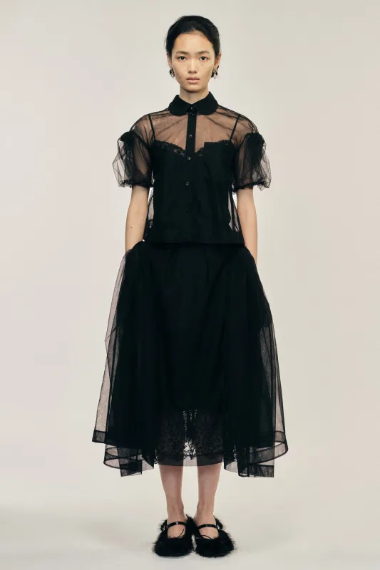 Sheer Bow Hip Tutu Skirt made by Simone Rocha