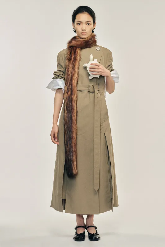 Slim Faux Fur Scarf sold by Simone Rocha