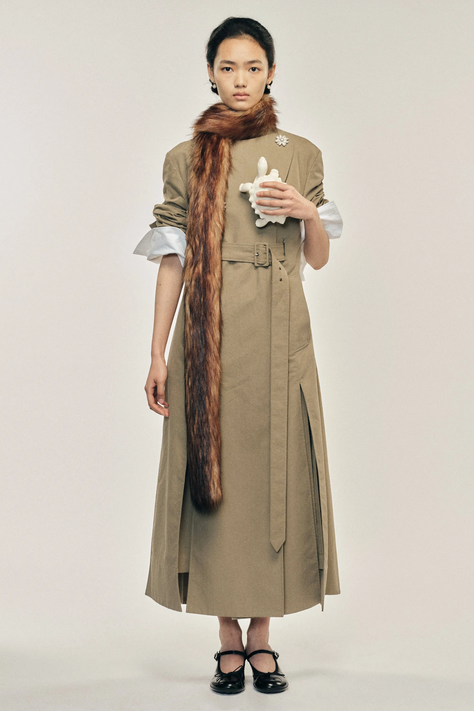 Slim Faux Fur Scarf sold by Simone Rocha