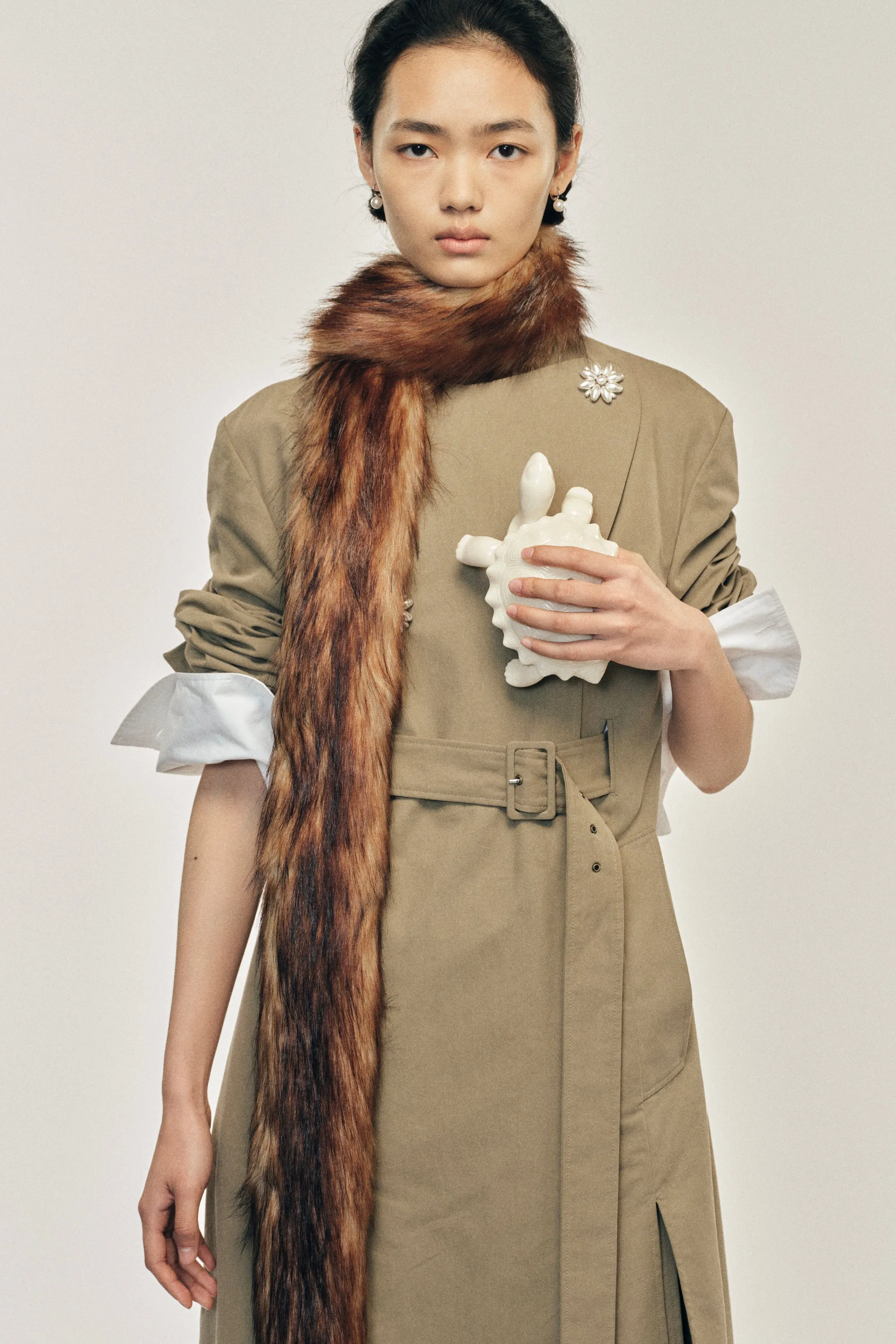 Slim Faux Fur Scarf sold by Simone Rocha product image thumbnail 2