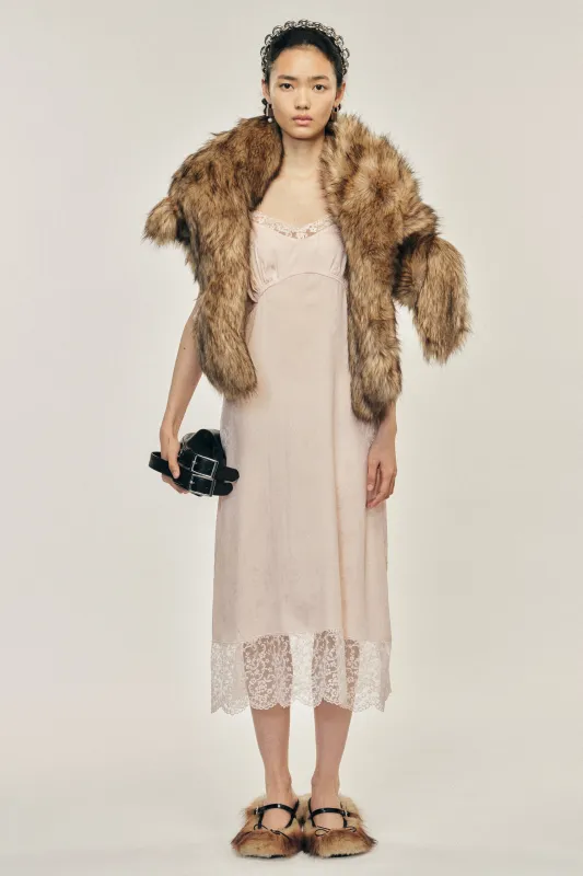 Deep Lace Trim Slip Dress sold by Simone Rocha
