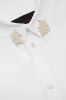 Beaded Flower Cluster Classic Shirt sold by Simone Rocha