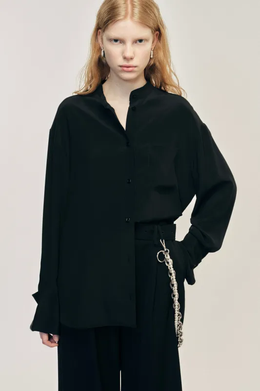Collarless Elongated Cuff Shirt sold by Simone Rocha