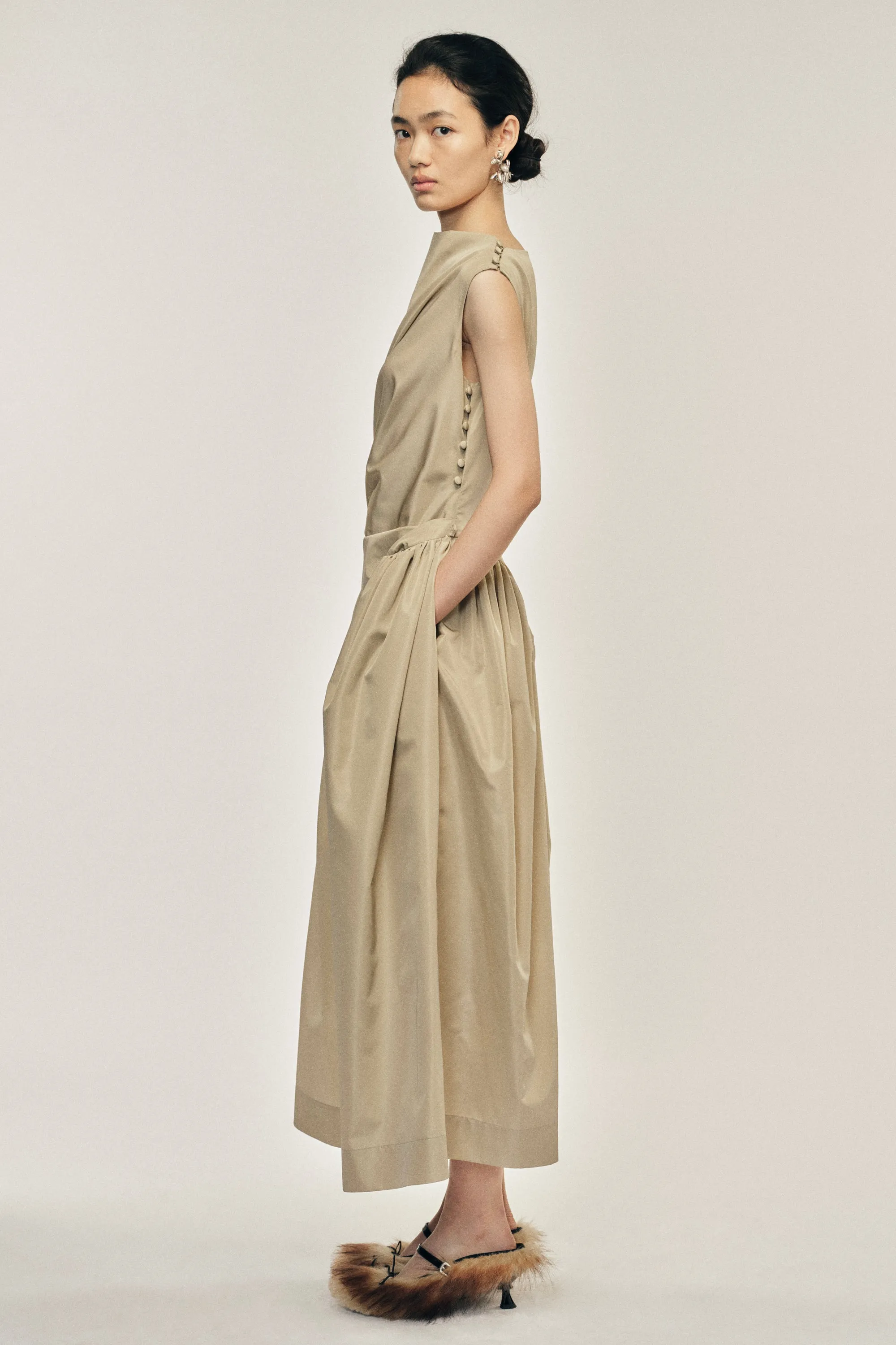 Hip Detail Draped Bind Dress sold by Simone Rocha product image thumbnail 2