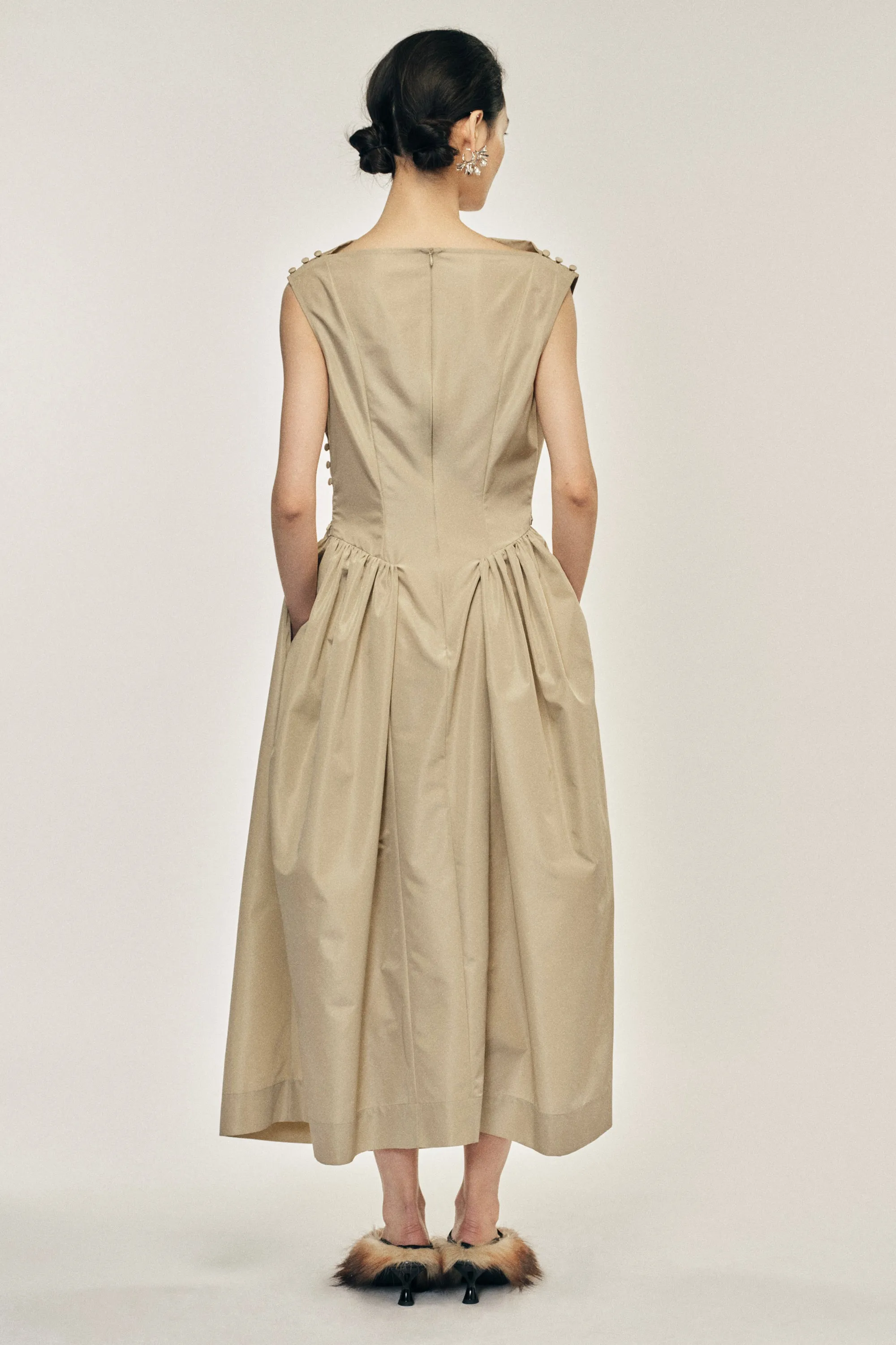 Hip Detail Draped Bind Dress sold by Simone Rocha product image thumbnail 3
