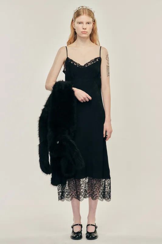 Deep Lace Trim Slip Dress sold by Simone Rocha