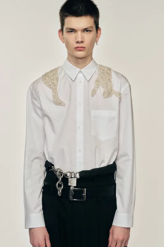 Embellished Hare Classic Shirt sold by Simone Rocha