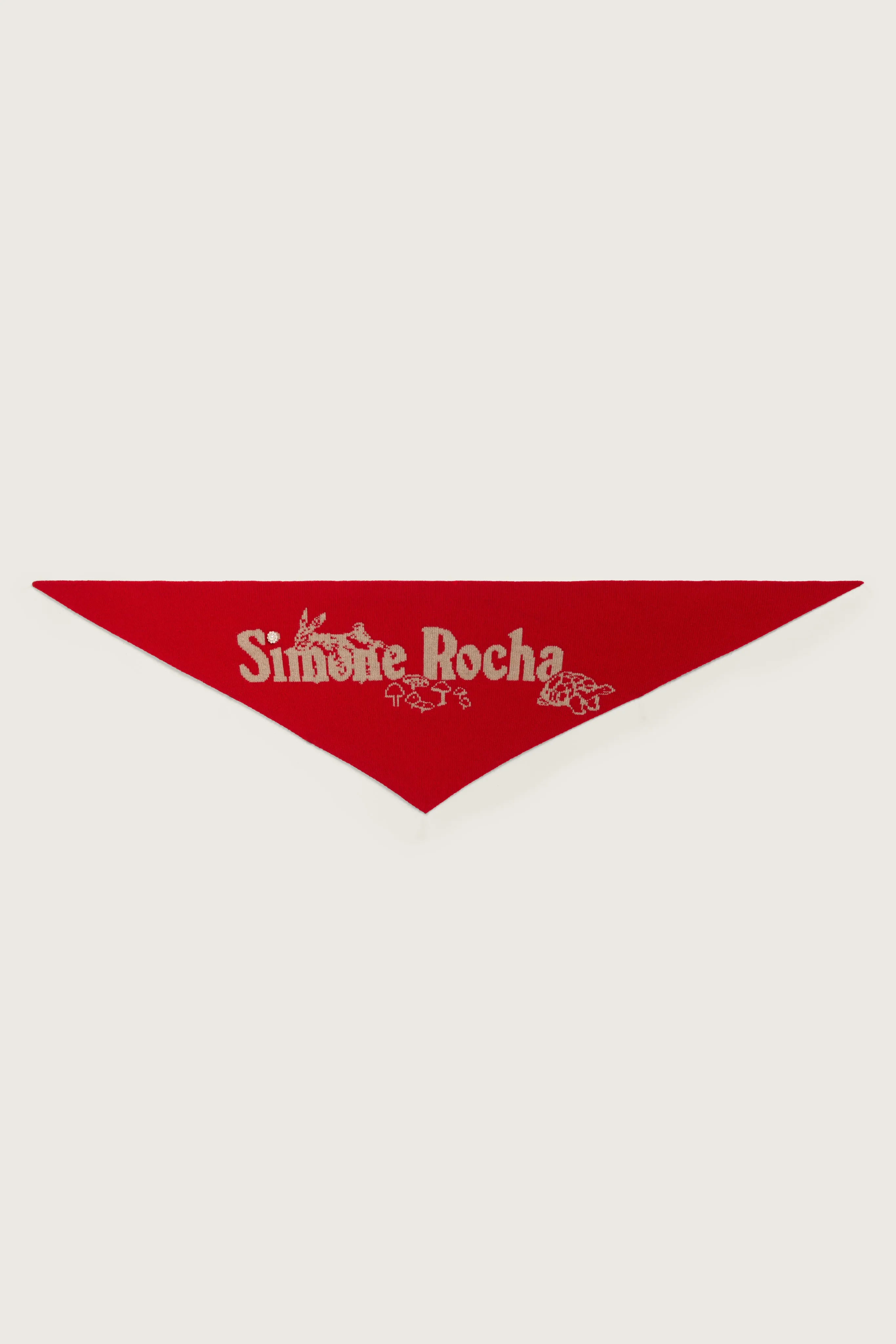 Graphic Logo Knit Neckerchief sold by Simone Rocha